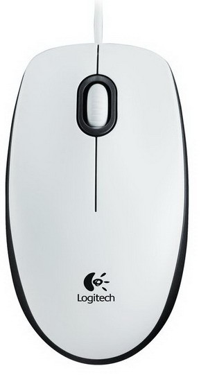Logitech M100 Optical Mouse fehér (USB) #1