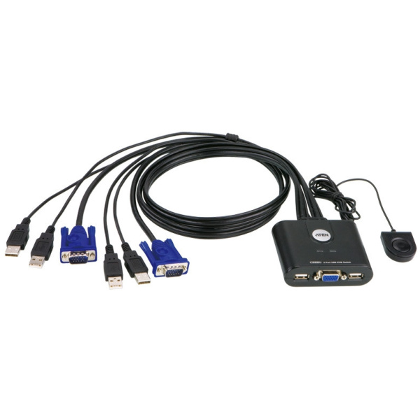 KVM 2 PC átkapcsoló - VGA és USB csatlakozókkal ATEN CS22U #1