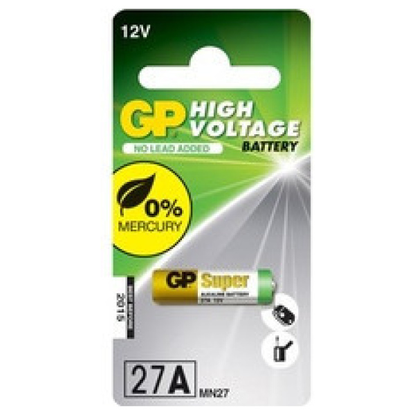 GP Super Alkaline 12V 27A elem (riasztóhoz, távirányítókhoz) #1