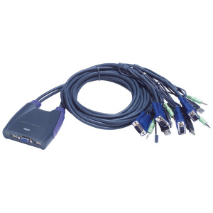 KVM 4 PC átkapcsoló - VGA, USB és audio csatlakozókkal ATEN CS64US #1