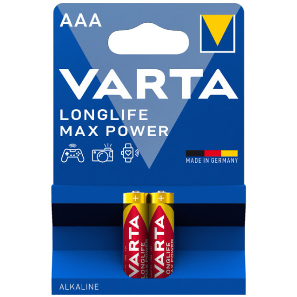 Varta Longlife Max Power AAA (micro) elem 2db (blister) #1