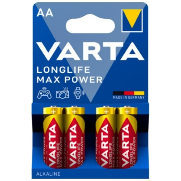 Varta Longlife Max Power AA (ceruza) elem 4db (blister) #1