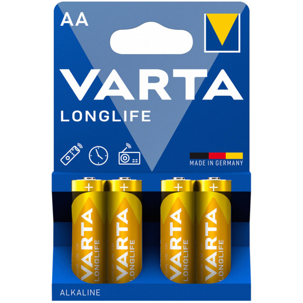 Varta Longlife AA (ceruza) elem 4db (blister) #1