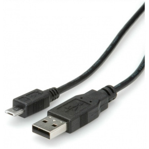 USB 2.0 (A) – micro USB kábel, 1,8m (Roline) #1