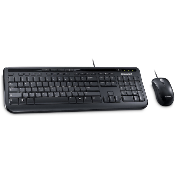 Microsoft Wired Desktop 600 billentyű + egér fekete (USB) #1