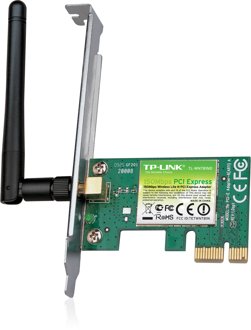 TP-Link Wireless-N PCI-Express hálókártya TL-WN781ND #1