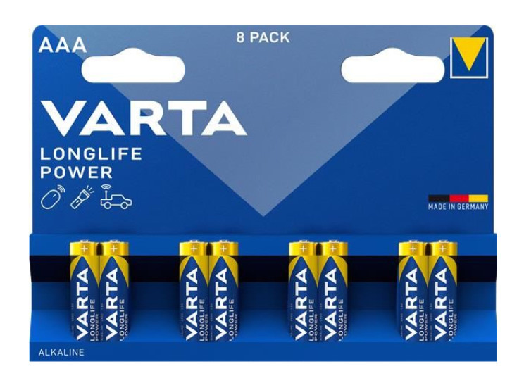 Varta Longlife Power AAA (micro) elem 8db (blister) #1