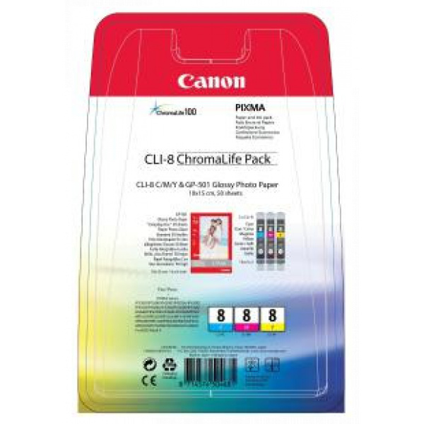 Canon CLI-8 ChromaLife Pack (színes patron szett) #1