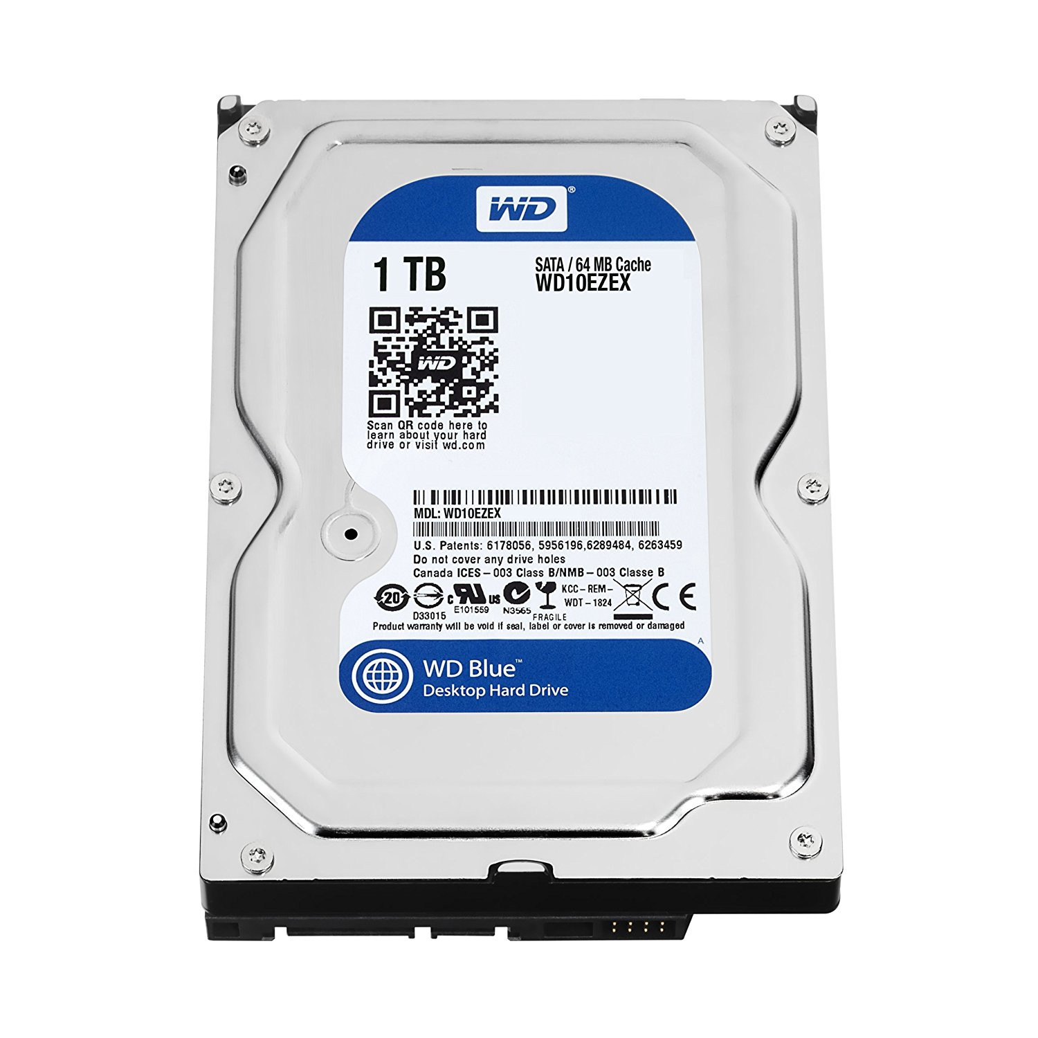 1TB WD Blue SATA3 HDD 64MB - WD10EZEX #1