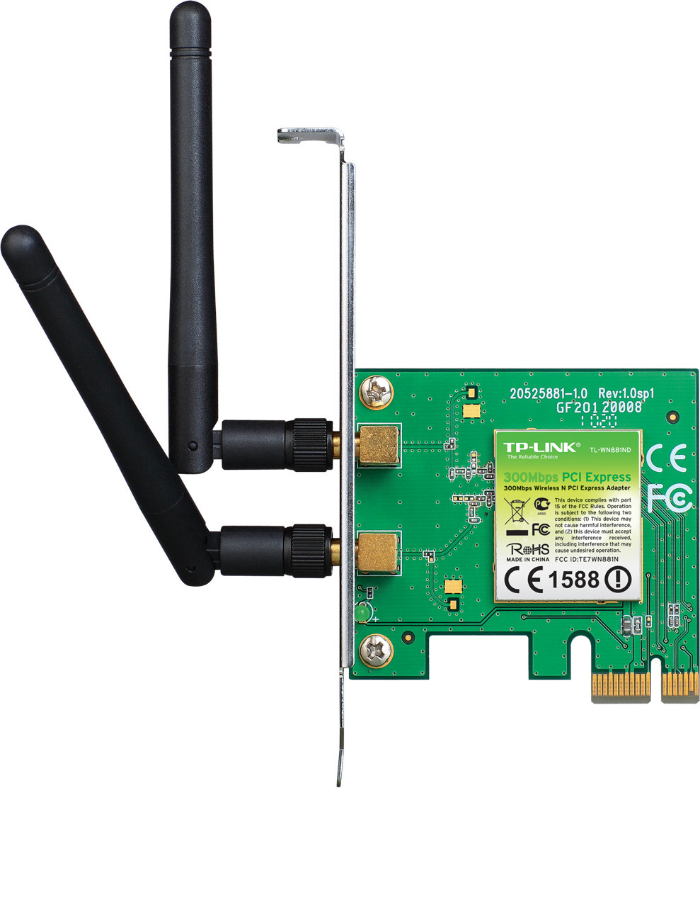 TP-Link Wireless-N PCI-Express hálókártya TL-WN881ND #1