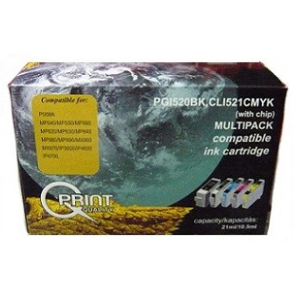 Canon CLI-521/PGI-520 5db-os Multipack (utángyártott, chipes) #1