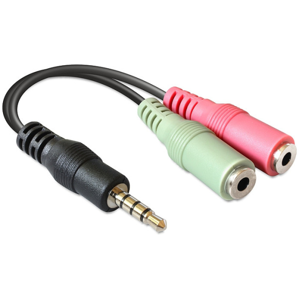 Delock Jack combo átalakító (1x 3.5 Jack combo > 2x 3.5 Jack audio) #1