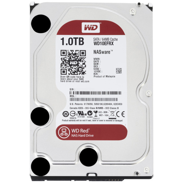 1TB WD Red - NAS SATA3 HDD 64MB - WD10EFRX #1
