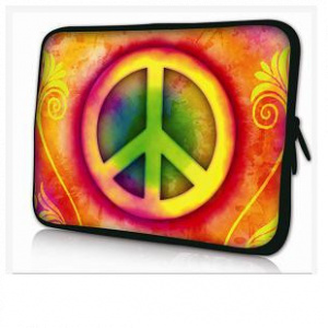 Neoprén tablet védőtok - 7" (Peace logo) #1