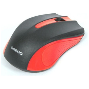 Omega optikai egér OM05 fekete-piros (USB) #1