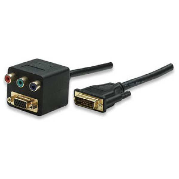 Manhattan DVI-I > VGA + 3x RCA (RGB) video splitter #1
