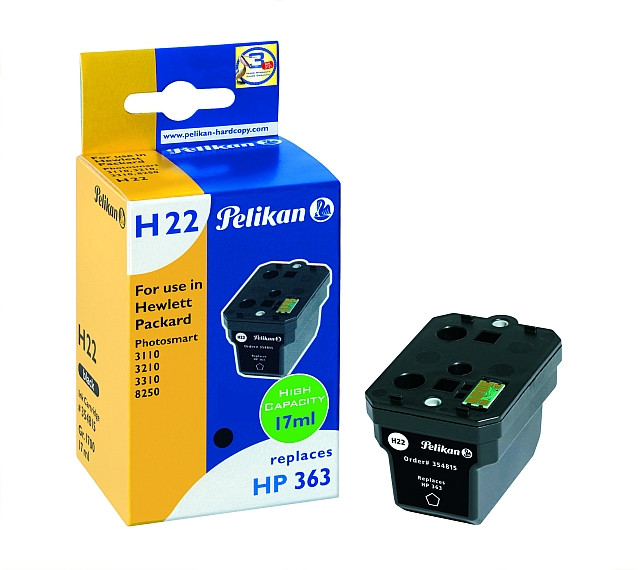 HP C8719EE patron (363) Black 17ml (utángyártott, Pelikan) #1