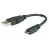 USB 2.0 (A) – micro USB kábel, 15cm (Roline) #1