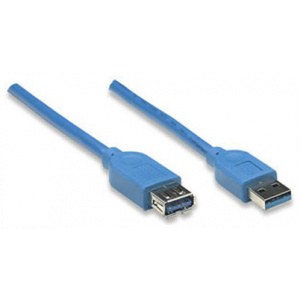 USB 3.0 toldókábel (AF/AM) 1,8m - Manhattan #1
