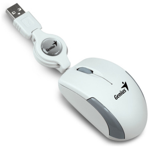 Genius Micro Traveler USB-s egér (fehér) #1