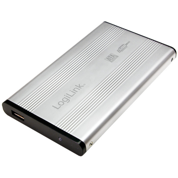 Logilink USB 2.0 periféria ház 2,5" SATA HDD-hez (ezüst) #1