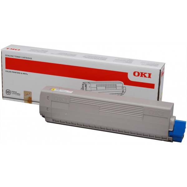 OKI C822 toner (44844613) sárga #1