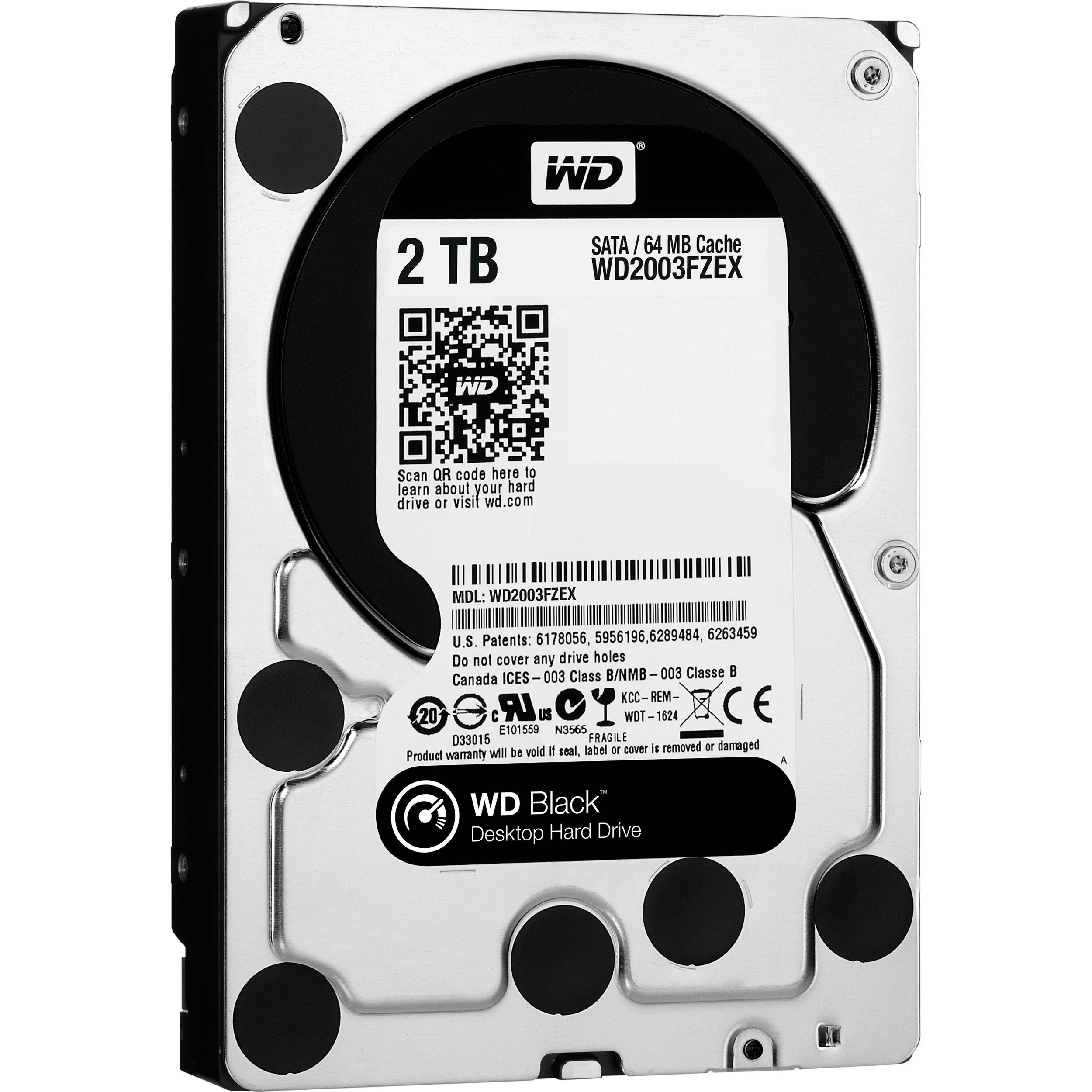 2TB WD Black SATA3 HDD 64MB - WD2003FZEX #1