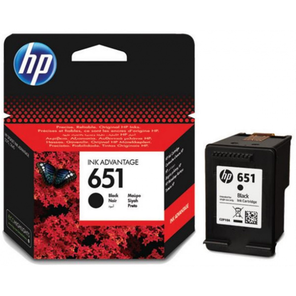 HP C2P10AE patron (651) fekete #1