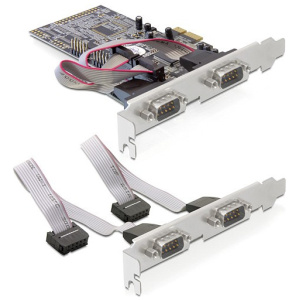 Delock 89178 soros vezérlő kártya PCI-Express x1, 4 port #1