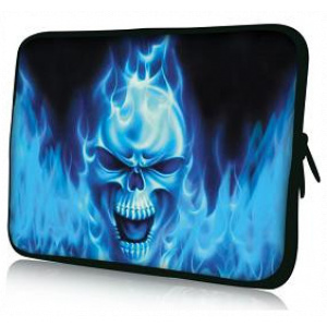 Neoprén tablet védőtok - 7" (Kék koponya) #1