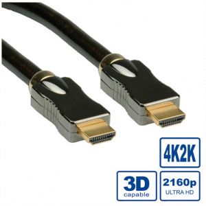 HDMI-HDMI (M) kábel 5m UHD szabvány (Roline) #1