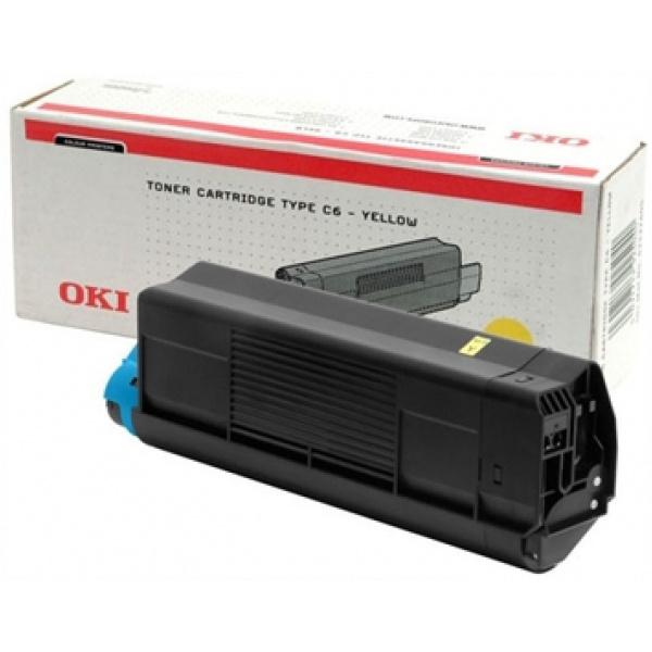 OKI C5100/C5300/C5400 toner (42127405) sárga Type-C6 #1