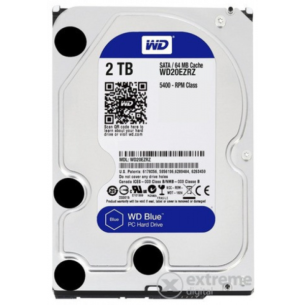 2TB WD Blue SATA3 HDD 64MB - WD20EZRZ #1