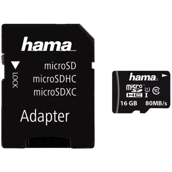 16GB Hama microSD kártya + SD adapter (Class 10) #1