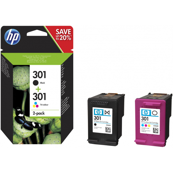 HP N9J72AE patron szett (301) fekete+színes #1