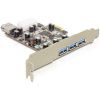 USB 3.0 vezérlő kártya PCI-Express x1 (3+1 port) - DeLock #1