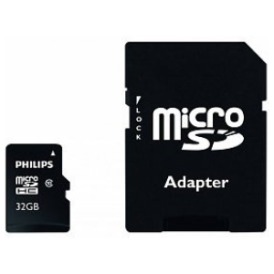 32GB Philips microSD kártya + SD adapter (Class 10) #1