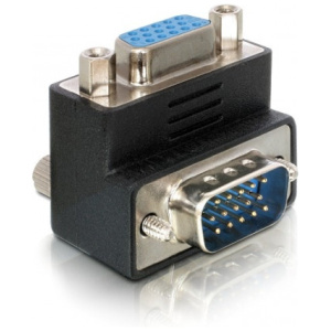 Delock VGA mini adapter 90°-ban elforgatott 15M/15F #1