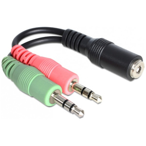 Delock Jack combo átalakító (2x 3.5 Jack audio > 1x 3.5 Jack combo) #1