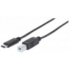 USB (C) – USB (B) (M/M) kábel 1m Manhattan #1