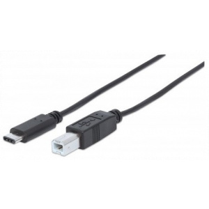USB (C) – USB (B) (M/M) kábel 1m Manhattan #1