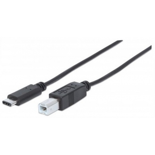 USB (C) – USB (B) (M/M) kábel 1m Manhattan #1