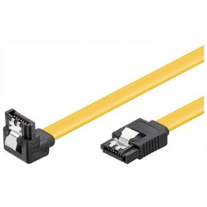 HDD SATA3 adatkábel fém csatokkal, 1m (Kolink, L csatlakozós) #1