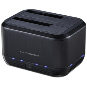 LC Power SATA dokkoló HDD/SSD-hez USB 3.0 (LC-DOCK-U3-III) #1