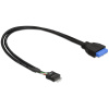 Delock USB 3.0 alaplapi csatlakozó 19 pin > USB 2.0 9 pin (belső) kábel, 45cm #1