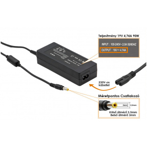 AC adapter Samsung notebookhoz (90W) - OEM #1