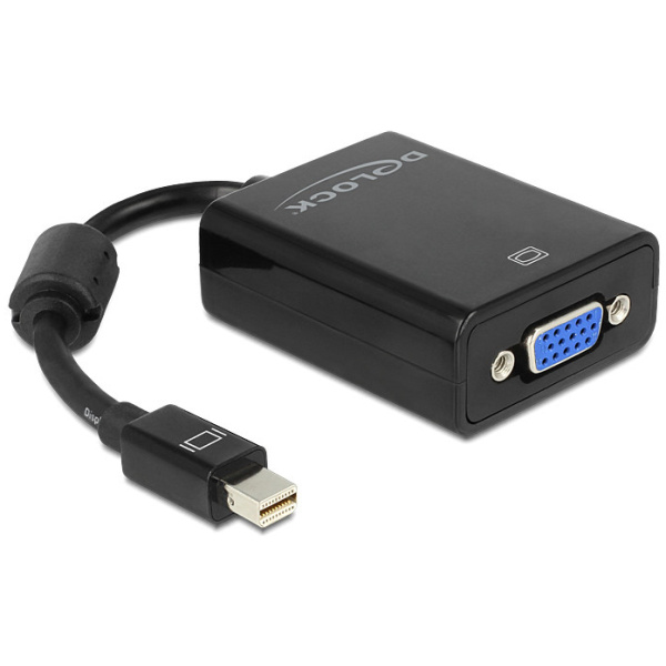 Delock mini DisplayPort > VGA (DSUB) átalakító, 12cm kábellel (fekete) #1