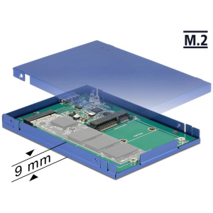 Delock 2.5"-os átalakító USB 3.1 Micro-B > M.2 / mSATA #1