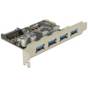 USB 3.0 vezérlő kártya PCI-Express x1 (4 port) - DeLock #1