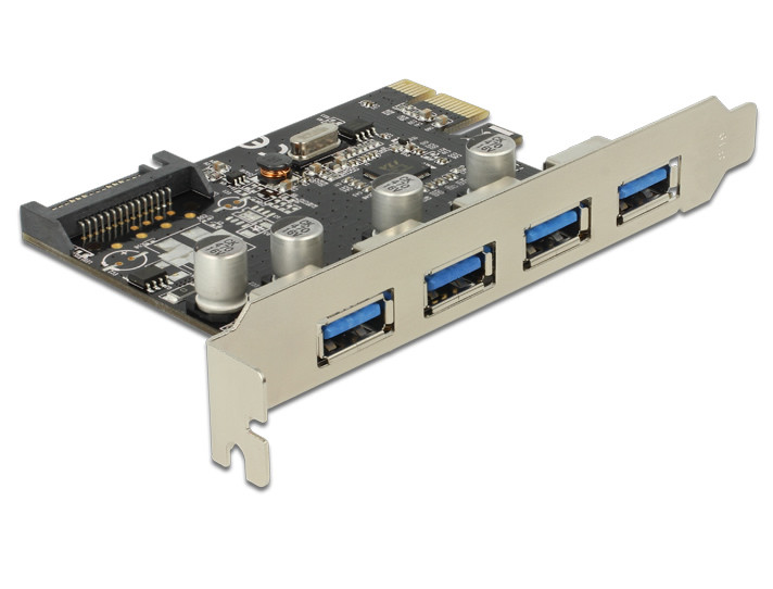 USB 3.0 vezérlő kártya PCI-Express x1 (4 port) - DeLock #1